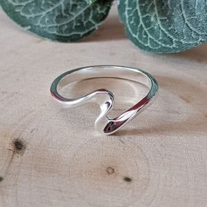 925 Sterling Silver Ring Free Form Size6, 7 Women's Jewelry